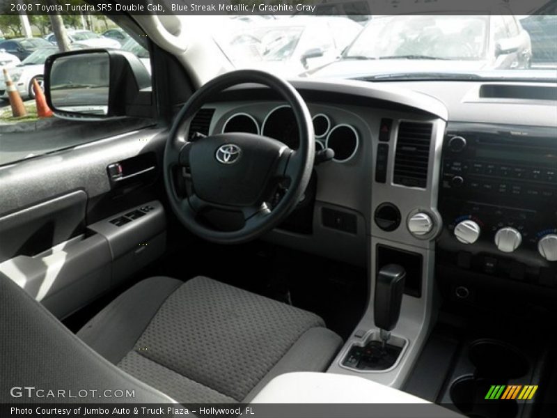 Blue Streak Metallic / Graphite Gray 2008 Toyota Tundra SR5 Double Cab
