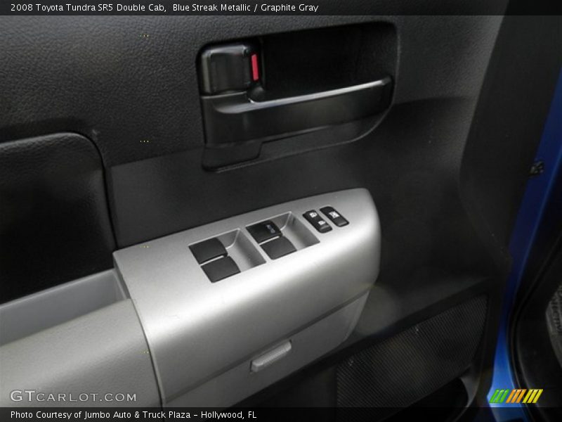 Blue Streak Metallic / Graphite Gray 2008 Toyota Tundra SR5 Double Cab