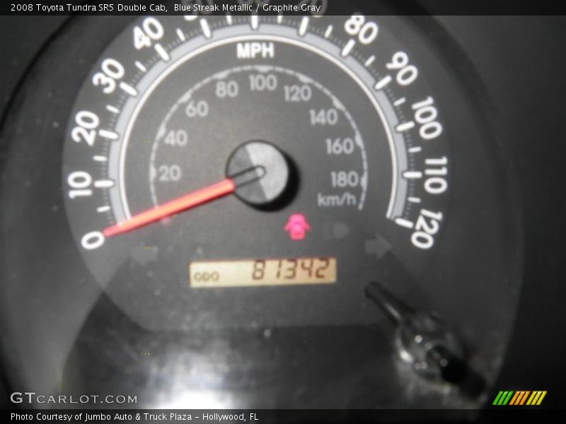 Blue Streak Metallic / Graphite Gray 2008 Toyota Tundra SR5 Double Cab