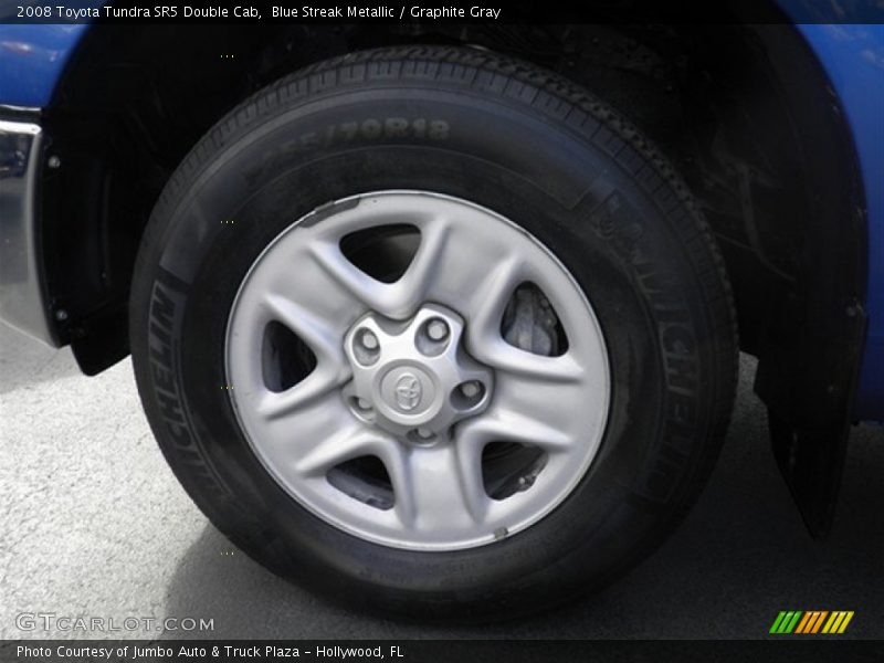 Blue Streak Metallic / Graphite Gray 2008 Toyota Tundra SR5 Double Cab