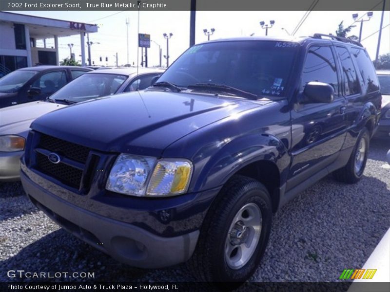 True Blue Metallic / Graphite 2002 Ford Explorer Sport