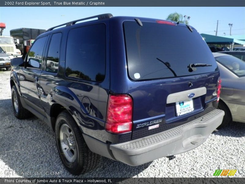 True Blue Metallic / Graphite 2002 Ford Explorer Sport