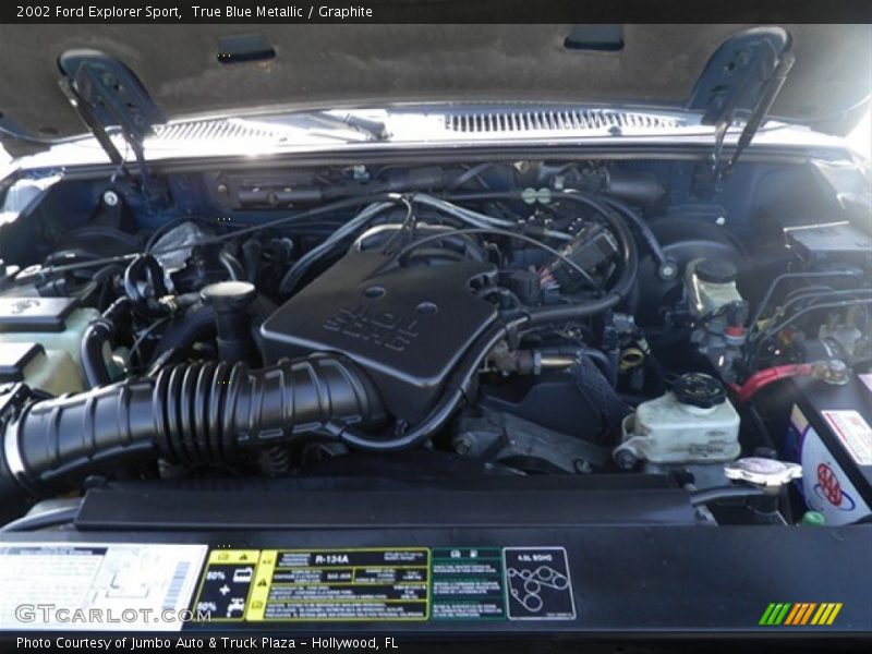 True Blue Metallic / Graphite 2002 Ford Explorer Sport