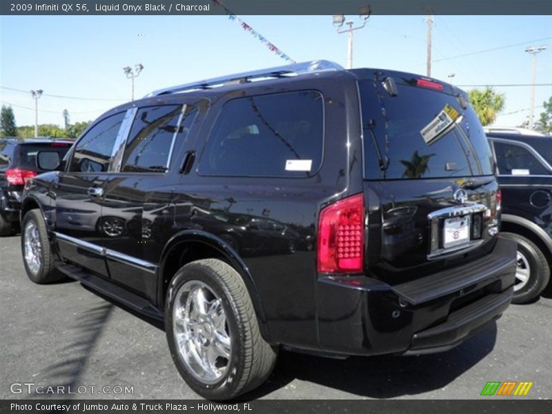 Liquid Onyx Black / Charcoal 2009 Infiniti QX 56