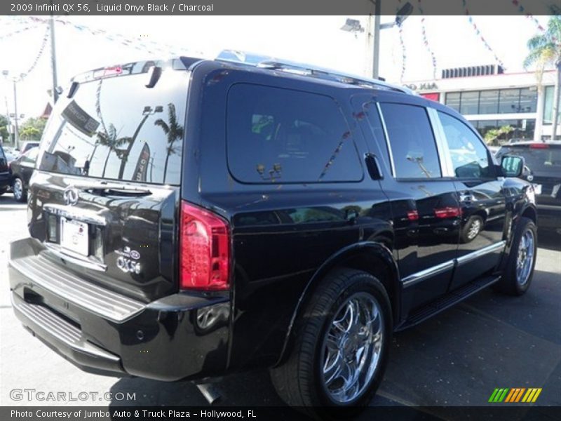 Liquid Onyx Black / Charcoal 2009 Infiniti QX 56