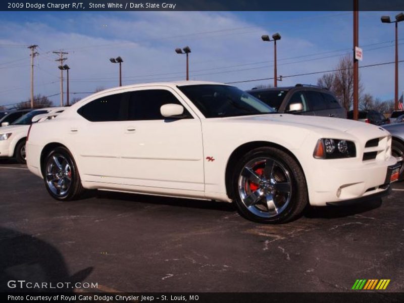 Stone White / Dark Slate Gray 2009 Dodge Charger R/T