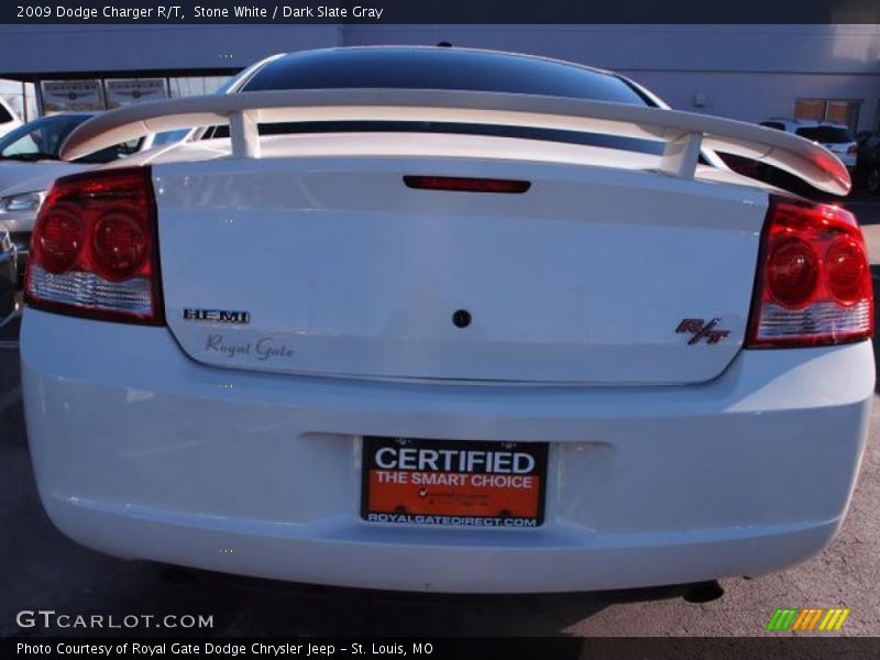 Stone White / Dark Slate Gray 2009 Dodge Charger R/T