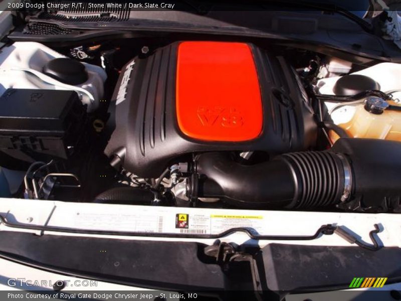 Stone White / Dark Slate Gray 2009 Dodge Charger R/T