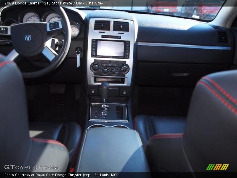 Stone White / Dark Slate Gray 2009 Dodge Charger R/T