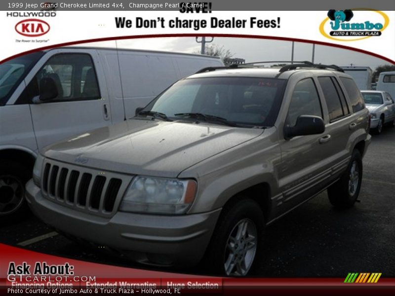 Champagne Pearl / Camel 1999 Jeep Grand Cherokee Limited 4x4