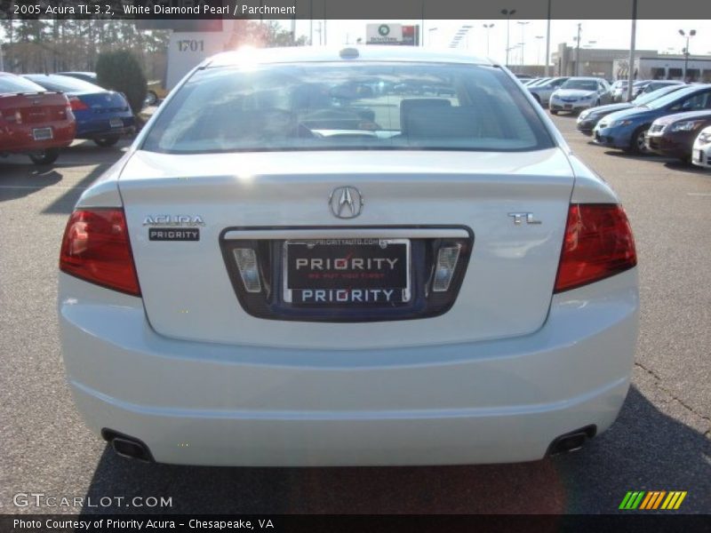 White Diamond Pearl / Parchment 2005 Acura TL 3.2