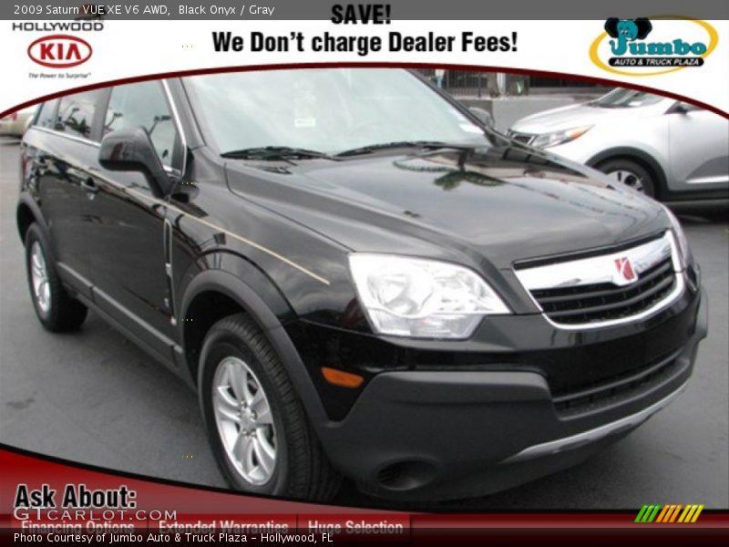 Black Onyx / Gray 2009 Saturn VUE XE V6 AWD