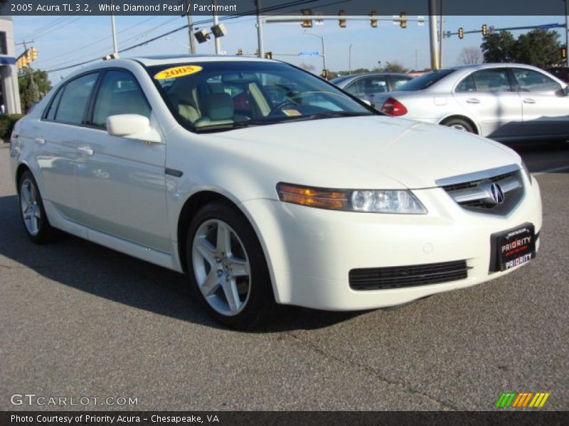 White Diamond Pearl / Parchment 2005 Acura TL 3.2