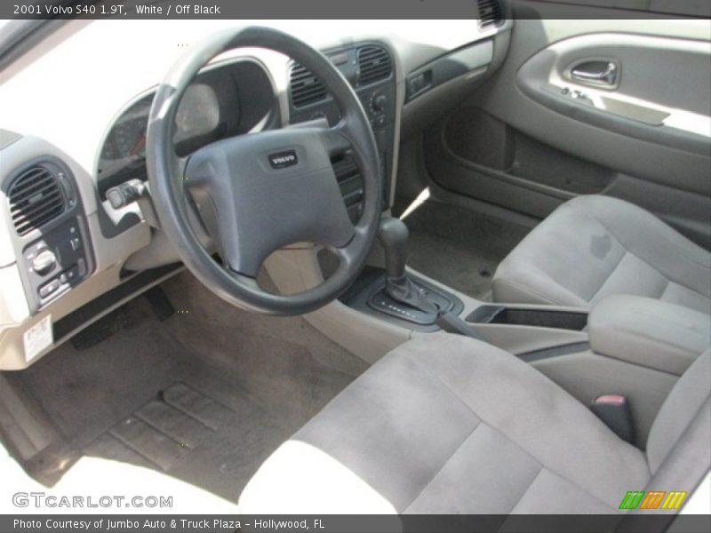 White / Off Black 2001 Volvo S40 1.9T