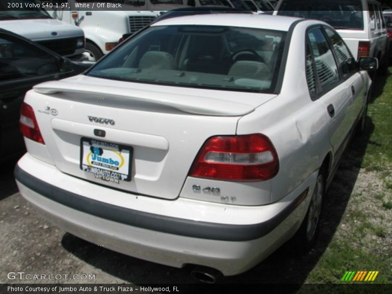 White / Off Black 2001 Volvo S40 1.9T