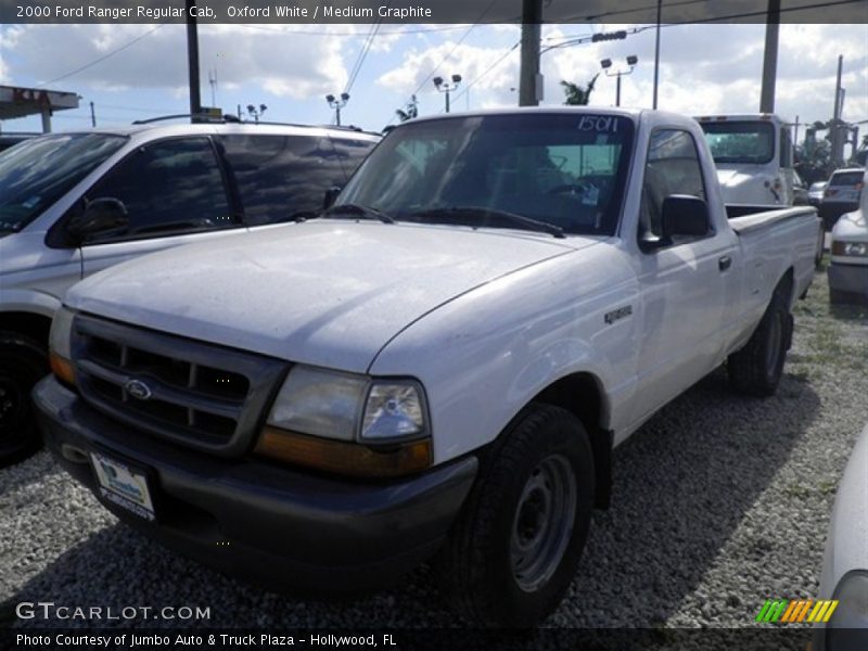Oxford White / Medium Graphite 2000 Ford Ranger Regular Cab