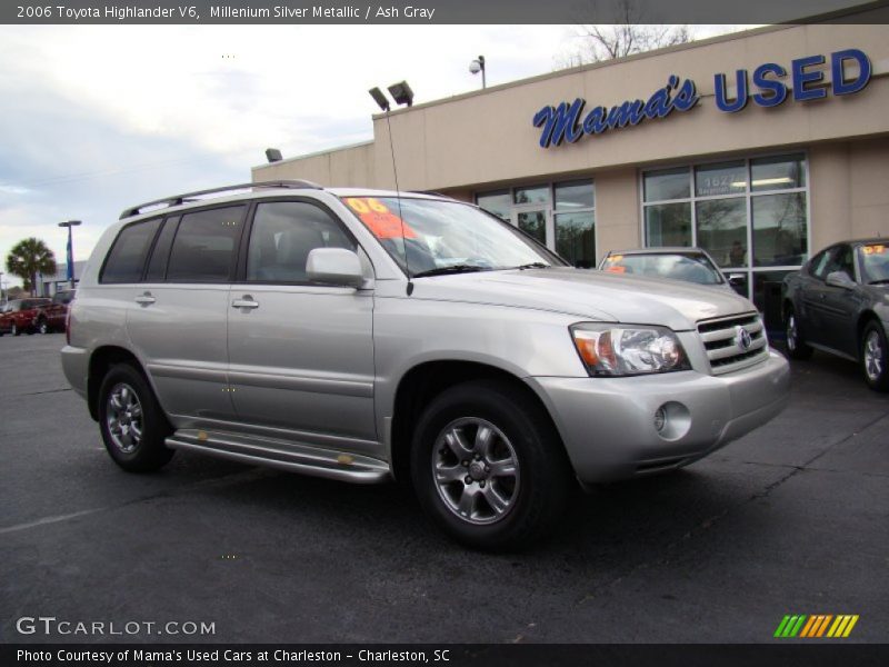 Millenium Silver Metallic / Ash Gray 2006 Toyota Highlander V6