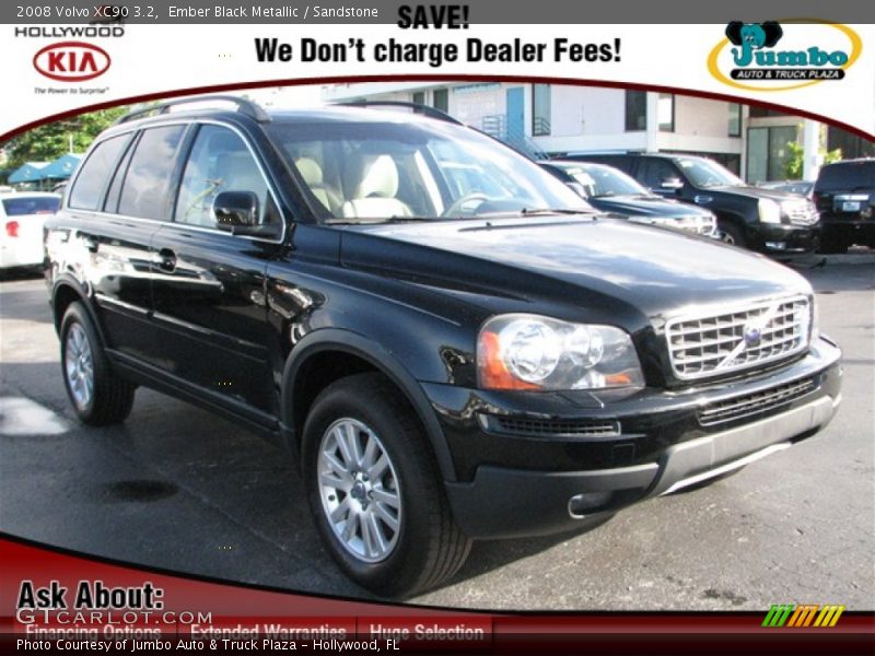 Ember Black Metallic / Sandstone 2008 Volvo XC90 3.2