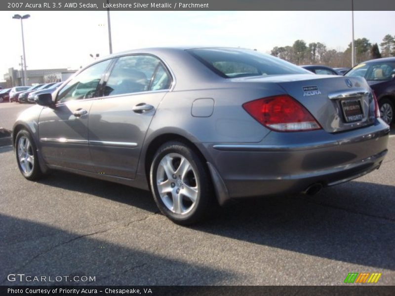 Lakeshore Silver Metallic / Parchment 2007 Acura RL 3.5 AWD Sedan