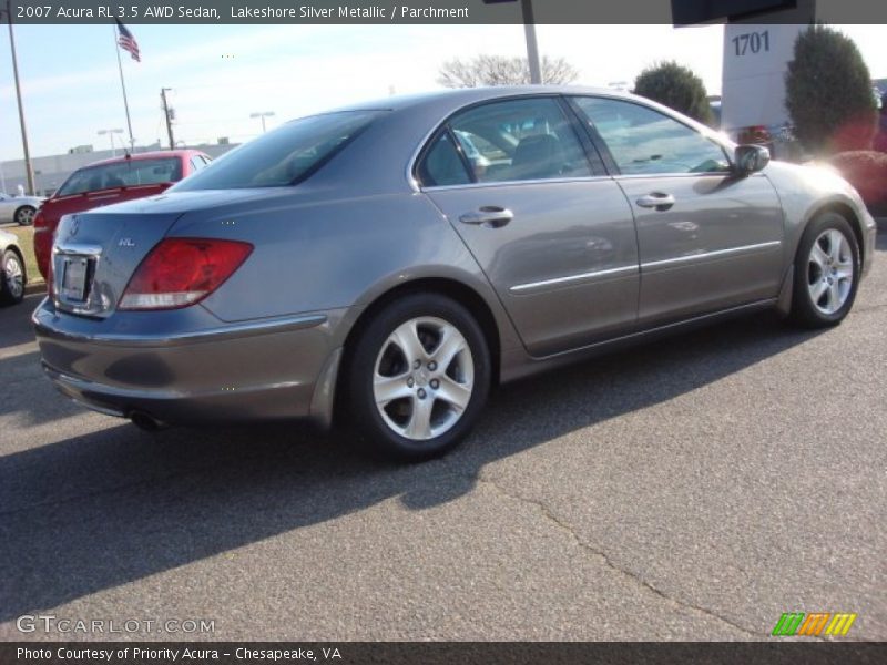 Lakeshore Silver Metallic / Parchment 2007 Acura RL 3.5 AWD Sedan