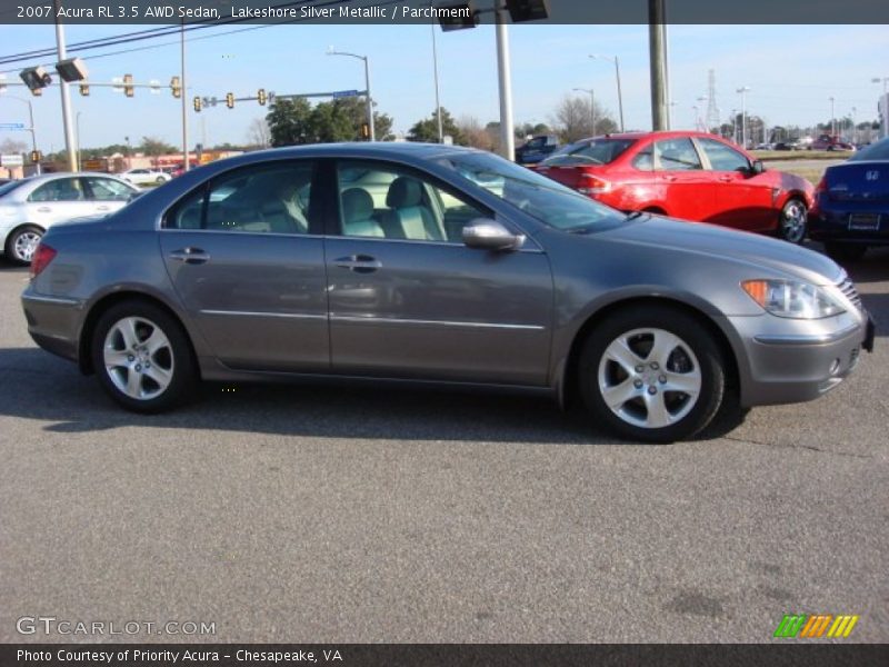 Lakeshore Silver Metallic / Parchment 2007 Acura RL 3.5 AWD Sedan