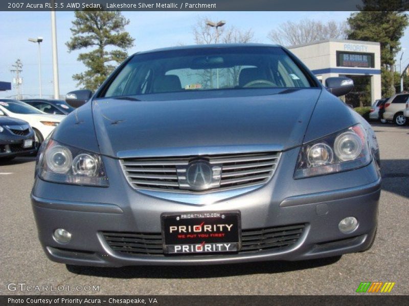 Lakeshore Silver Metallic / Parchment 2007 Acura RL 3.5 AWD Sedan