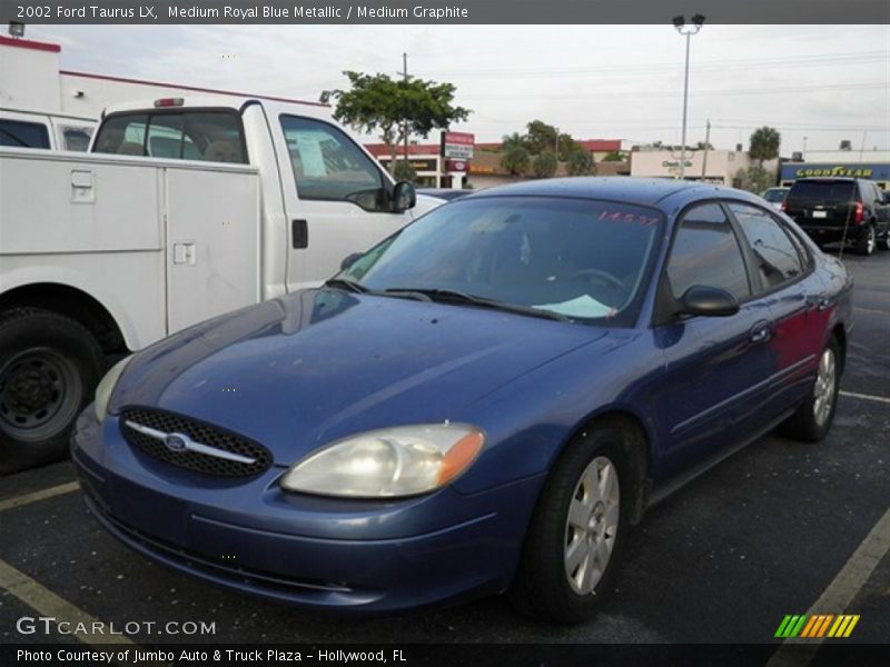 Medium Royal Blue Metallic / Medium Graphite 2002 Ford Taurus LX