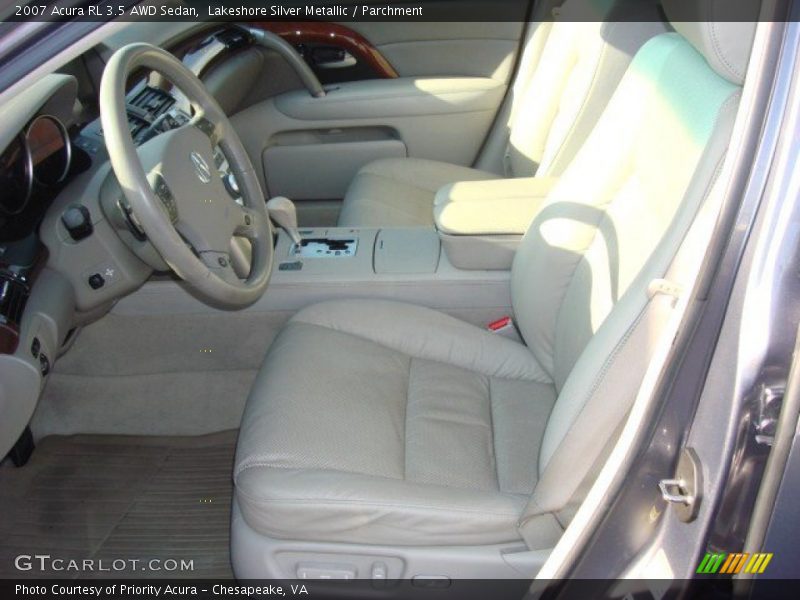 Lakeshore Silver Metallic / Parchment 2007 Acura RL 3.5 AWD Sedan