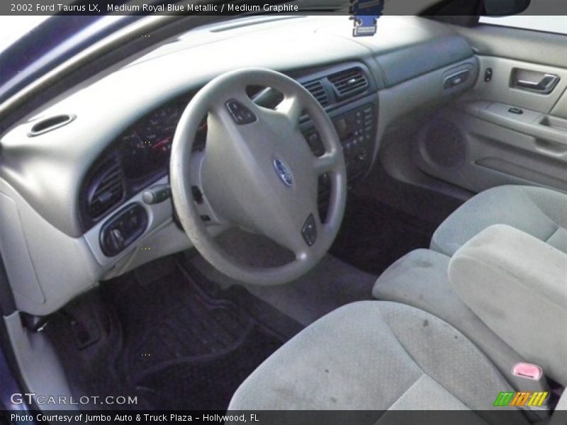Medium Royal Blue Metallic / Medium Graphite 2002 Ford Taurus LX