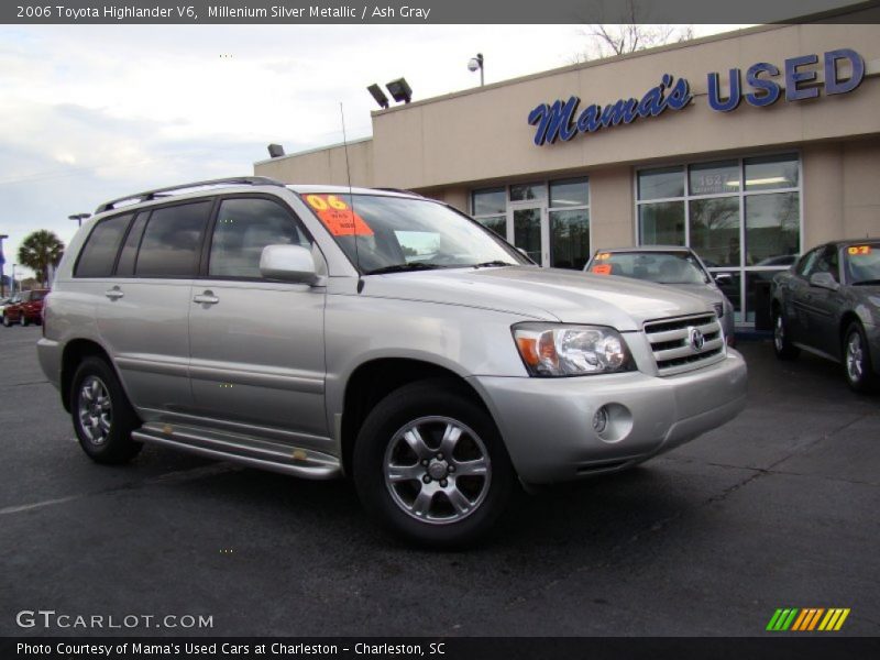 Millenium Silver Metallic / Ash Gray 2006 Toyota Highlander V6