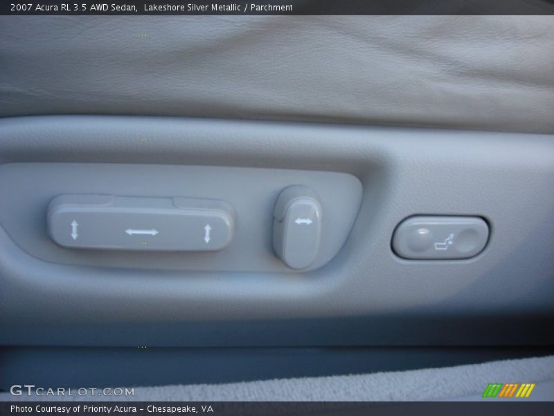 Lakeshore Silver Metallic / Parchment 2007 Acura RL 3.5 AWD Sedan