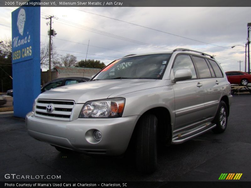 Millenium Silver Metallic / Ash Gray 2006 Toyota Highlander V6