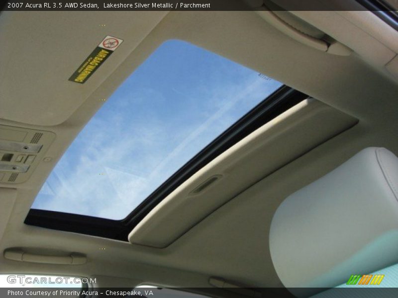 Lakeshore Silver Metallic / Parchment 2007 Acura RL 3.5 AWD Sedan