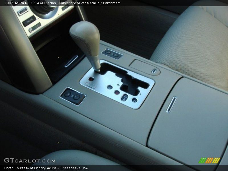 Lakeshore Silver Metallic / Parchment 2007 Acura RL 3.5 AWD Sedan