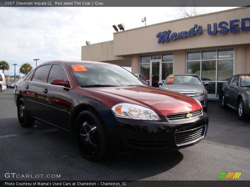 Red Jewel Tint Coat / Gray 2007 Chevrolet Impala LS