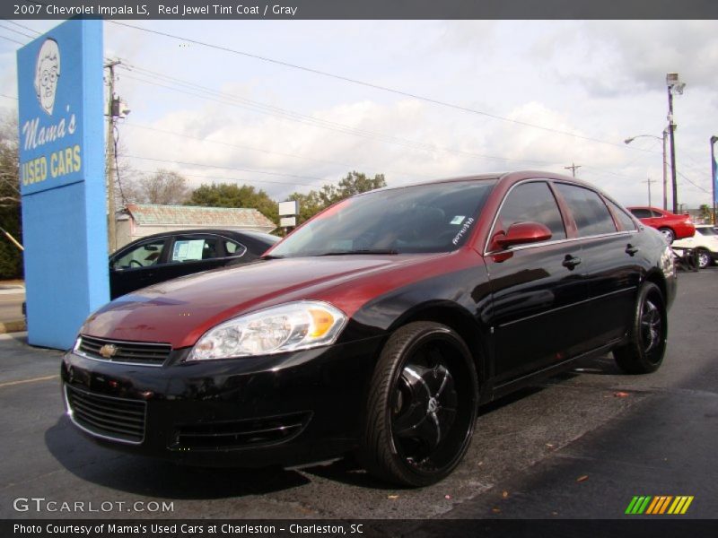 Red Jewel Tint Coat / Gray 2007 Chevrolet Impala LS