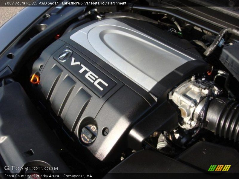  2007 RL 3.5 AWD Sedan Engine - 3.5 Liter SOHC 24-Valve VTEC V6