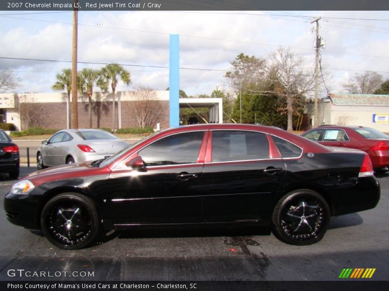 Red Jewel Tint Coat / Gray 2007 Chevrolet Impala LS