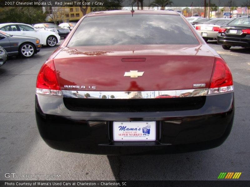 Red Jewel Tint Coat / Gray 2007 Chevrolet Impala LS