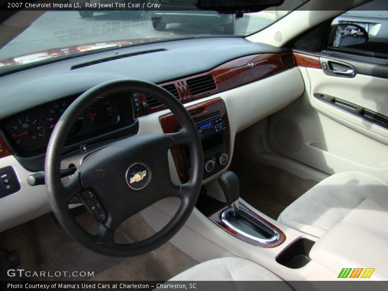 Red Jewel Tint Coat / Gray 2007 Chevrolet Impala LS