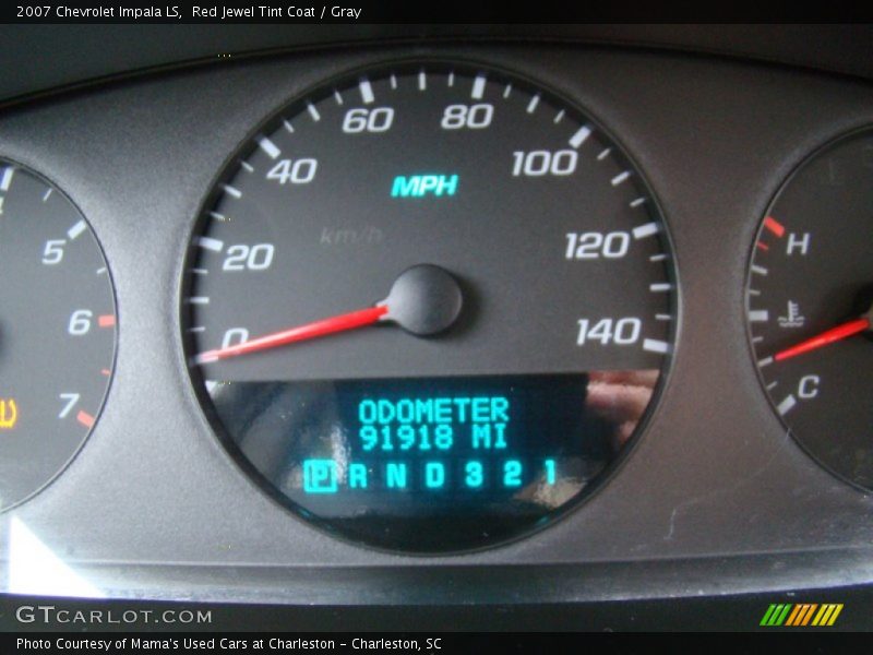 Red Jewel Tint Coat / Gray 2007 Chevrolet Impala LS