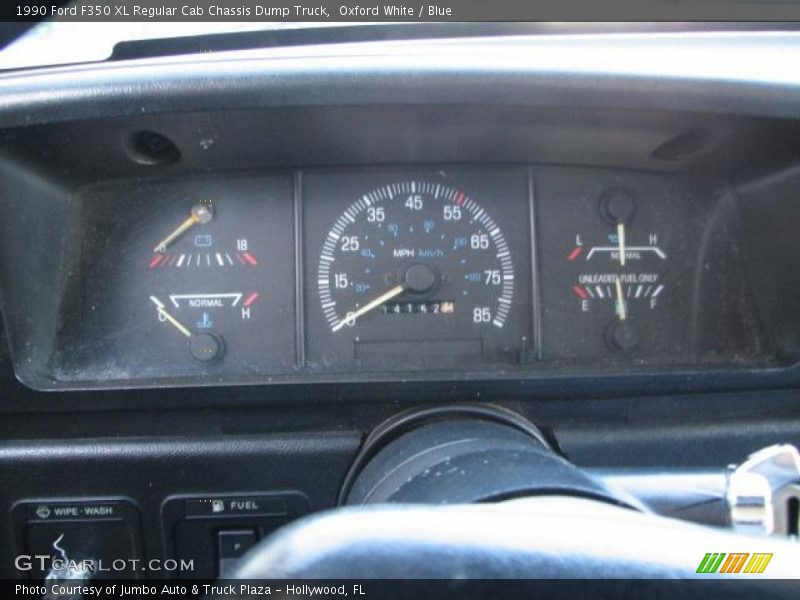  1990 F350 XL Regular Cab Chassis Dump Truck XL Regular Cab Chassis Dump Truck Gauges