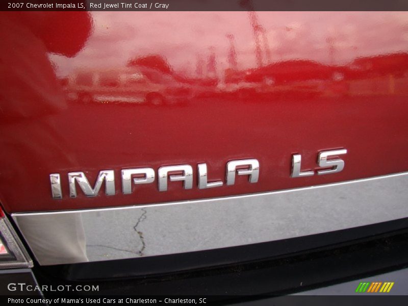 Red Jewel Tint Coat / Gray 2007 Chevrolet Impala LS