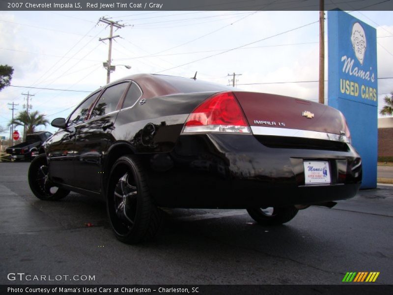 Red Jewel Tint Coat / Gray 2007 Chevrolet Impala LS