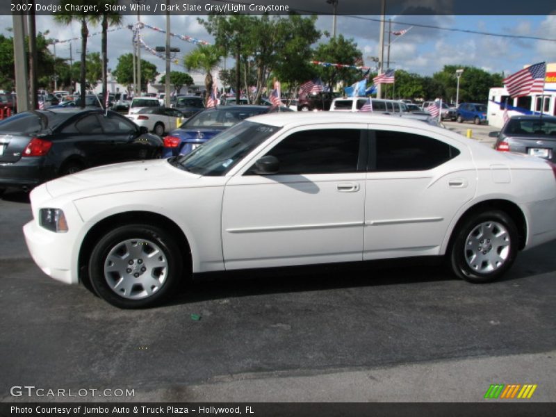 Stone White / Dark Slate Gray/Light Graystone 2007 Dodge Charger
