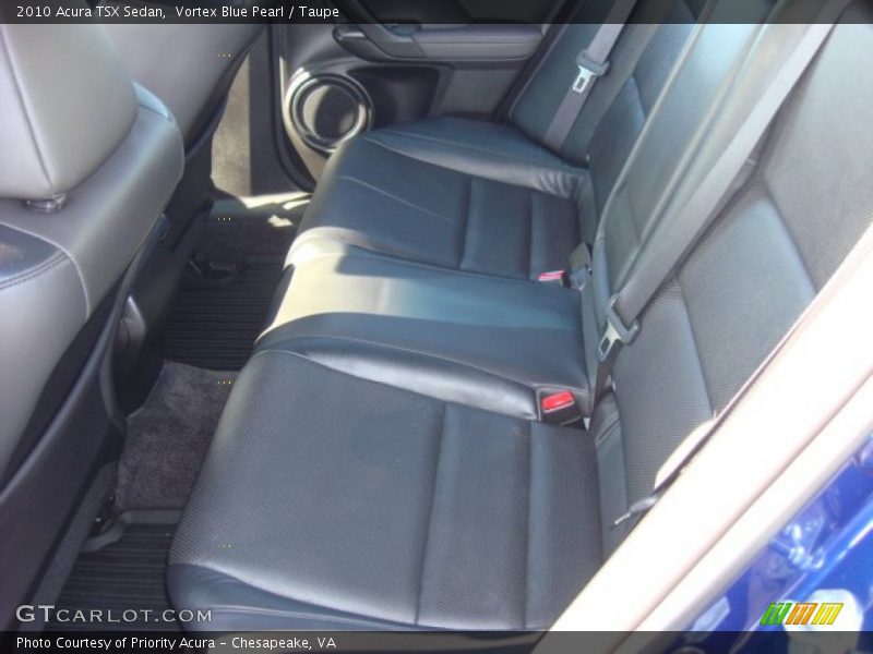 Vortex Blue Pearl / Taupe 2010 Acura TSX Sedan