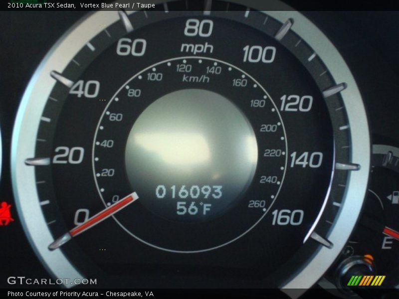 Vortex Blue Pearl / Taupe 2010 Acura TSX Sedan