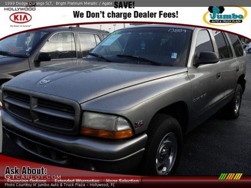 Bright Platinum Metallic / Agate 1999 Dodge Durango SLT