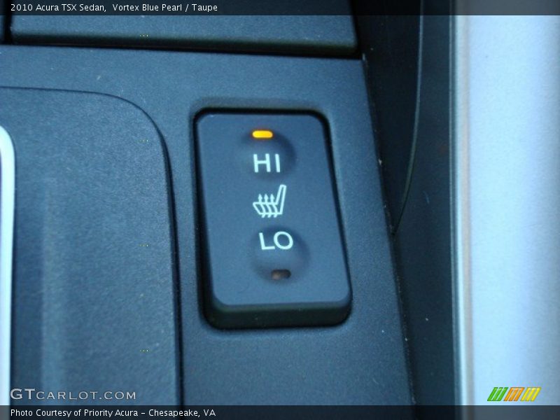 Vortex Blue Pearl / Taupe 2010 Acura TSX Sedan