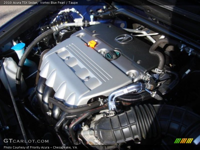 Vortex Blue Pearl / Taupe 2010 Acura TSX Sedan